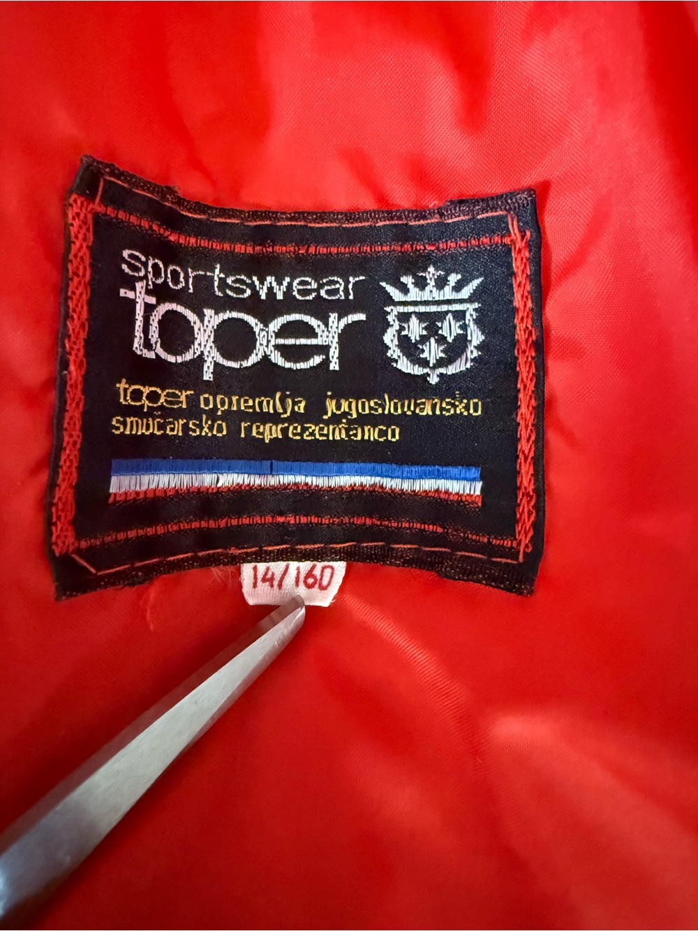 RARE Vintage 70s 80s Toper Yugoslavia National Ski Team Puffer Vest Retro S - Picture 9 of 13